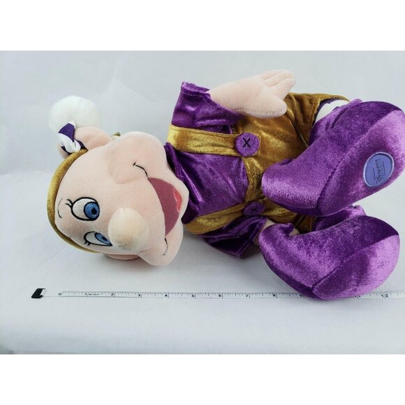 Disney Store Snow White The Seven Dwarfs Dopey 12 inch Plush Christmas Elf Toy - Picture 10 of 11